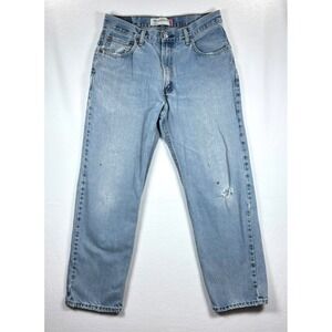 Levi's Jeans 550 Men 34 x 30 Relaxed Fit Distressed Medium Wash